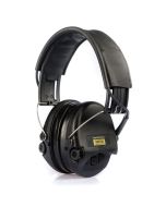 Sordin Supreme Pro-X/L - Black Cups, Leather Headband, with Gel Earseals