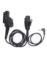 Avenger Covert lapel mic and PTT with connection to radio and non-comms headset