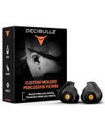 Decibullz Custom Molded Percussive Shooting Filters, Max 31dB NRR