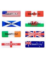 SWATCOM Active8 Custom Resin Domed Headset Label