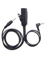 Avenger Covert lapel mic to 3.5mm cellphone plug and non-comms AUX plug