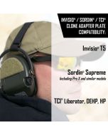 Sightlines Adapter Plates For Sordin® Active8® Invisio®, & TCI® Headsets