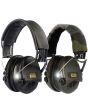 Sordin Supreme Pro-X LED hearing protection headsets with built-in lights, black and camo headband variants shown.