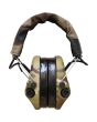 SWATCOM Active8 Waterproof Headset, Camo Dipped Cups, Camo Cloth Headband, Gel Ear-seals