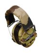 SWATCOM Active8 Waterproof Headset, Camo Dipped Cups, Camo Cloth Headband, Gel Ear-seals