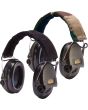 Sordin Supreme Pro-X Headset - with black or green cups and showing either camouflage or black fabric headband cover.