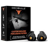 Decibullz Custom Molded Percussive Shooting Filters, Max 31dB NRR