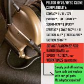 Sightlines Adapter Plates For Peltor™ Comtac™ and Similar Headsets | Clone of HY79 / HY80 Hygiene Kit Plates