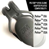 Sightlines Adapter Plates For X1A / X2A / X3A / X4A / X5A Headsets | Clone of HYX5 Hygiene Kit