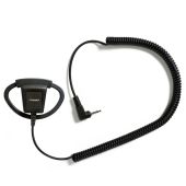 Single Pin Listen Only Earpiece for Speaker Mic-D-Shell-Regular, 19" (at rest) with coil 