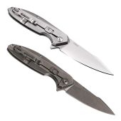 Ruike P128-SF / P128-SB stainless steel folding knife, Drop Point Blade