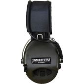 SWATCOM Active8 Waterproof Headset, OD Green Cups, Black Leather Headband, Gel Ear-seals