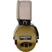 SWATCOM Active8 Waterproof Headset, Sand Cups, Sand Leather Headband, Gel Ear-seals