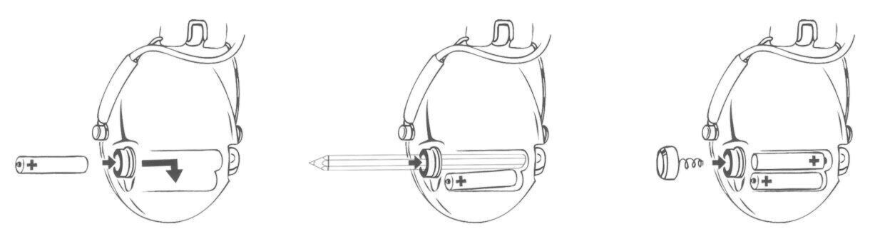 Sordin/SWATCOM battery insertion